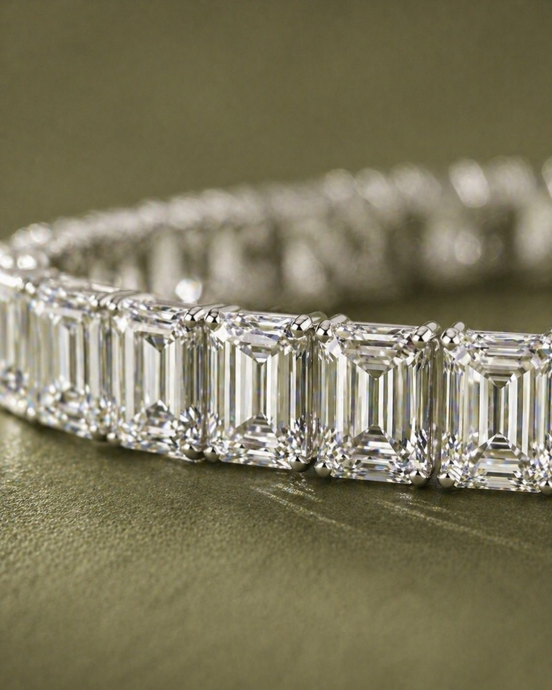 Emerald Cut Tennis Bracelet