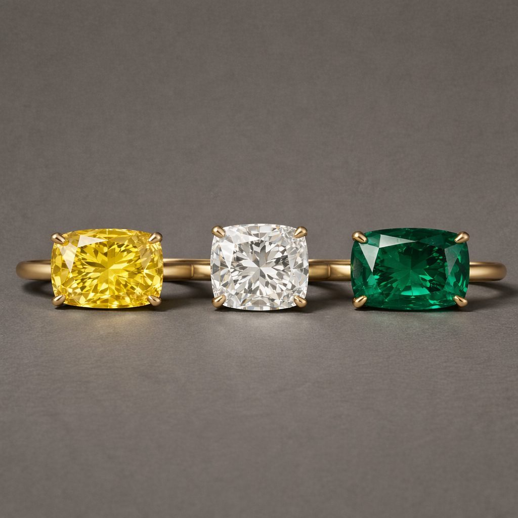 Three cushion rings