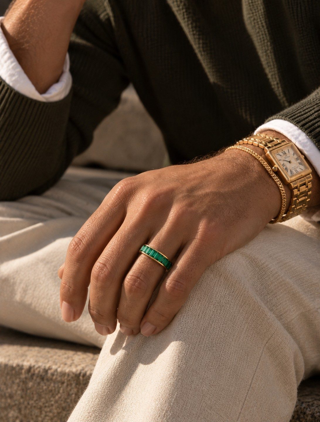 Forêt Band worn by a man