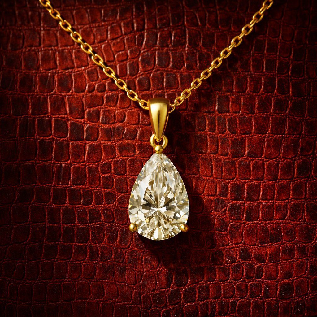 Pear Diamond Pendant